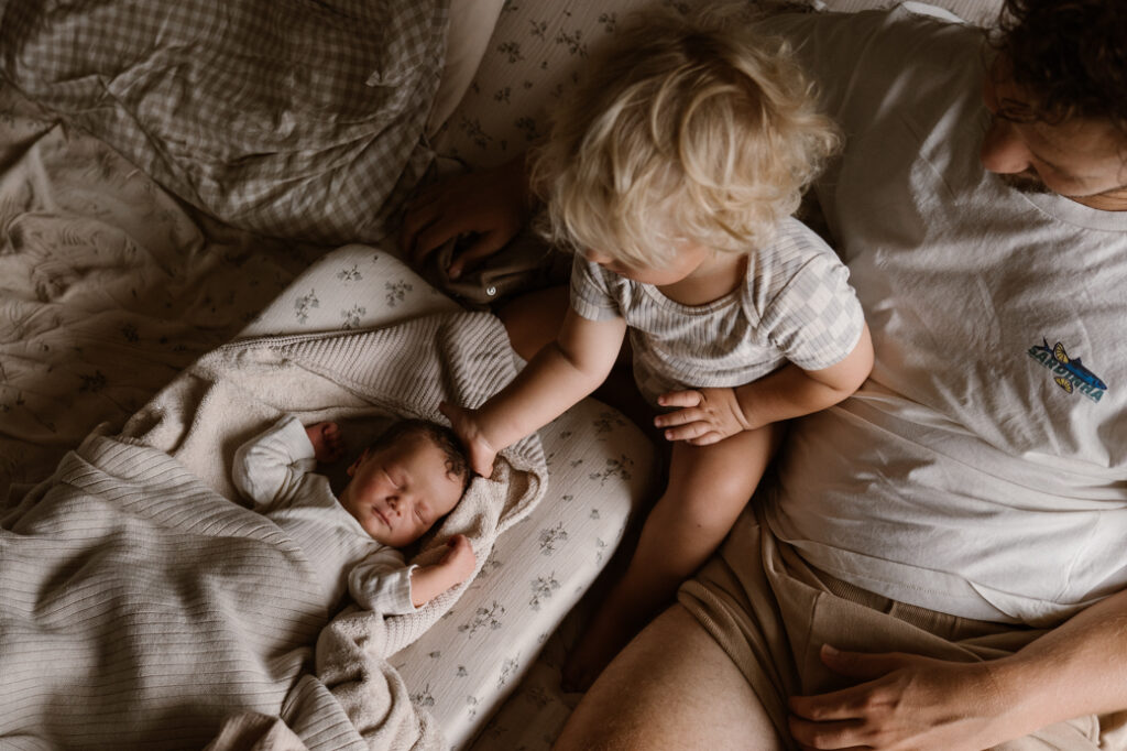 fotoshoot baby met broertje, zusje Deurne